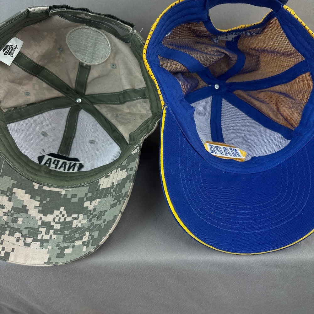Lot of 2 Napa Racing Strapback Hats NASCAR IndyCar Camo Mesh - Picture 8 of 8